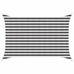 vidaXL Voile d'ombre 2 x 2 5 m HDPE Rectangulaire Anthracite et blanc