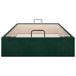 vidaXL Cadre de lit ottoman sans matelas vert foncé 80x200 cm velours