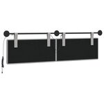 vidaXL Tête de lit suspendue Gris nuage Tissu