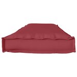 vidaXL Coussin pour banc de palette Bordeaux 140 x 40 x 8 cm