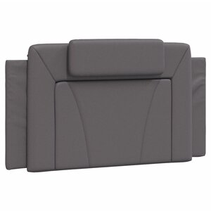 vidaXL Coussin de tête de lit Viana gris 100 cm similicuir