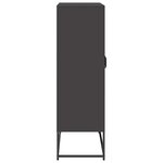 vidaXL Buffet haut noir 68x39x123 cm acier