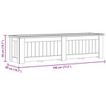 vidaXL Jardinière surélevée 196x50x50 cm Bois de pin imprégné