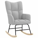 vidaXL Chaise à bascule gris nuage tissu