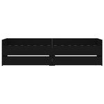 vidaXL Cadre de lit avec tiroirs sans matelas noir 90x190 cm