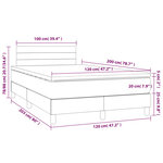 vidaXL Sommier à lattes de lit et matelas Vert foncé 120x200cm Velours