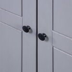 vidaXL Garde-robe Gris 80x50x171 5 cm Pin massif Assortiment Panama