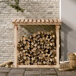 vidaXL Support pour bois de chauffage 108x64 5x109 cm Bois de pin