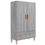 vidaXL Buffet Sonoma gris 70x31x115 cm Bois d'ingénierie