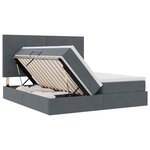 vidaXL Lit de Rangement avec stockage Gris foncé 180 x 200 cm Velours