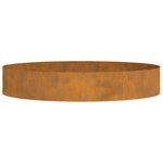 vidaXL Anneau de jardinière Marron 120 x 120 x 20 cm Acier Corten