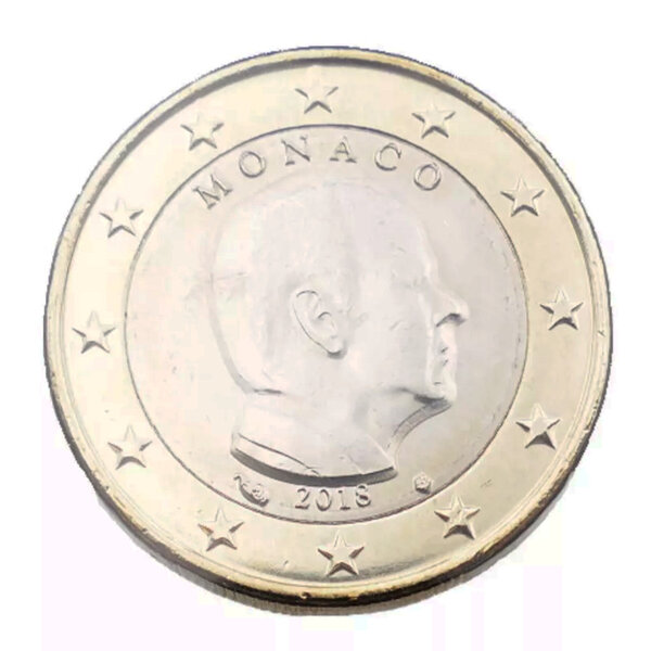 1 euro Monaco 2018 face nationale - Albert II.