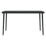 vidaXL Ensemble à manger jardin 5Pièces marron poly rotin verre