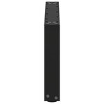 vidaXL Pieds de table basse en U  2 pièces  noir  60 x (30-31) cm  acier