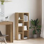 vidaXL Bibliothèque chêne artisanal 50x25x104 cm