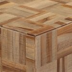 vidaXL Table console 110x34x80 cm teck de récupération massif