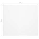 vidaXL Protecteur de table mat 100x90 cm 1 6 mm PVC