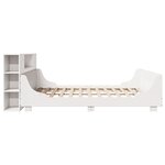vidaXL Cadre de lit sans matelas blanc 180x200 cm bois massif de pin