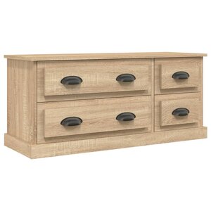 vidaXL Meuble TV chêne sonoma 100x35 5x45 cm bois d'ingénierie