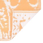 vidaXL Tapis d'extérieur ARAKIL Orange et blanc 120x180 cm PP