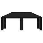 vidaXL Abri de jardin 6 x 3 m Noir Polyester et Acier 190