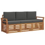 vidaXL Ensembles de canapés 3 pc Naturel et Anthracite