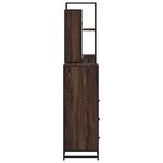 vidaXL Ensemble de meubles de salle de bain 4 Pièces chêne marron