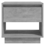 vidaXL Tables de chevet 2 Pièces Gris béton 45x34x44 cm Bois d'ingénierie