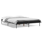 vidaXL Cadre de lit sans matelas noir 140x200 cm