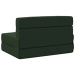 vidaXL Canapé-lit pliable Vert foncé 70 x 80 x 60 cm Tissu