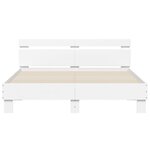 vidaXL Cadre de lit sans matelas blanc 150x200 cm