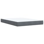 vidaXL Sommier à lattes de lit et matelas Gris foncé 140x200cm Velours