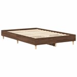 vidaXL Cadre de lit sans matelas chêne marron 120x200 cm