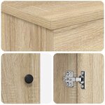 vidaXL Armoire de salle de bain Chêne Sonoma 54 x 41 x 70 cm