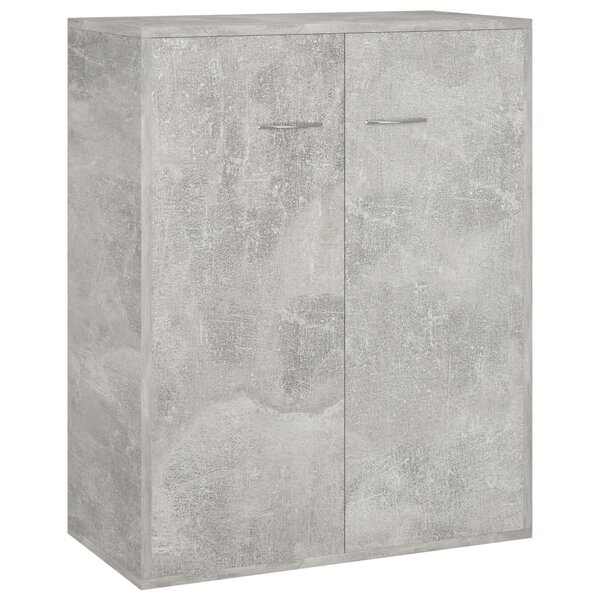 vidaXL Buffet Gris béton 60x30x75 cm Bois d'ingénierie