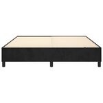 vidaXL Cadre de lit à ressorts noir 180x200 cm velours
