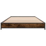 vidaXL Cadre de lit sans matelas chêne fumé 90x190 cm