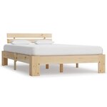 vidaXL Cadre de lit sans matelas bois de pin massif 120x200 cm