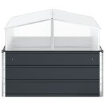 vidaXL Jardinière Anthracite 100 x 100 x 77 cm Acier galvanisé