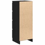 vidaXL Buffet chêne noir 37 5x35x99 cm bois d'ingénierie