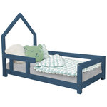 Lit cabane enfant POPPI 80 x 180 bleu marine 2
