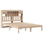 vidaXL Lit bibliothèque sans matelas 150x200 cm bois massif de pin