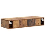 vidaXL Table d'appoint murale 87 5 x 34 5 x 17 cm Bois d'ingénierie