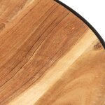 vidaXL Table basse Noir 68x68x36 cm Bois d'acacia massif