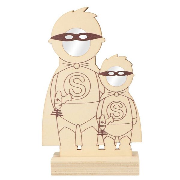 Cadre Photo Super Héros - 21X12 5 Cm - Bois
