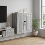 vidaXL Armoire Murale 59 x 31 x 60 cm Bois d'ingénierie Sonoma gris