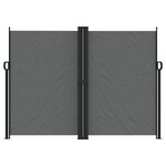 vidaXL Auvent latéral rétractable anthracite 180x1000 cm