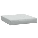 vidaXL Coussins de palette lot de 2 gris clair mélangé tissu