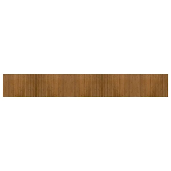 vidaXL Tapis rectangulaire marron 70x500 cm bambou