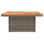 vidaXL 2 Pièce Canapé du milieu de jardin avec table relevable